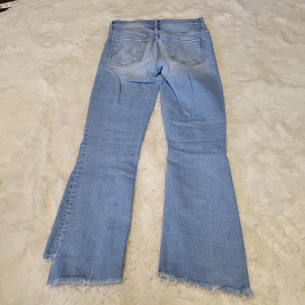 Mother Insider Crop Step Fray Limited Edition Size 25 Light Blue - Picture 3 of 9